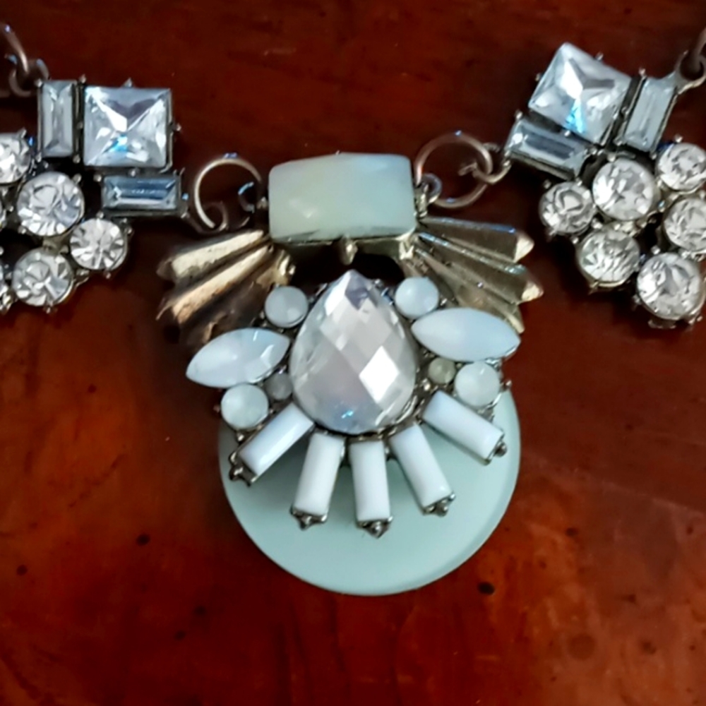 Crystal Accent Statement Necklace - Picture 2 of 2